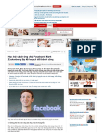 Học Hỏi Cách Ông Chủ Facebook Mark Zuckerberg Lập Kế Hoạch Để Thành Công