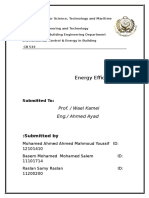 Energy Efficiency: Prof. / Wael Kamel Eng./ Ahmed Ayad