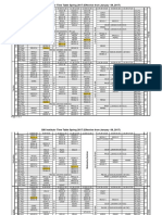 TimeTable Spring 2016