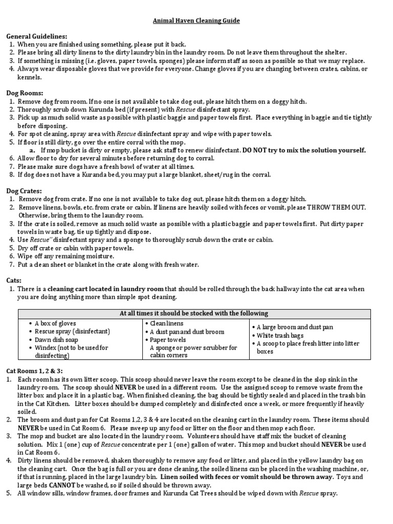 Cleaning Guide - 2017 | Housekeeping | Hygiene