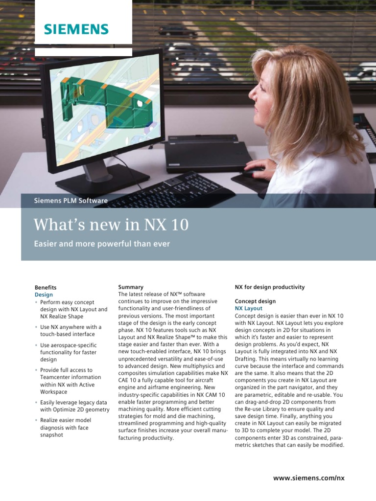 Siemens PLM Whats New in NX 10 PDF | PDF | Art | Computers
