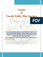 Origin of Yuezhi Tribe