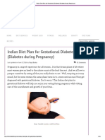 Indian Diet Plan For Gestational Diabetes (Diabetes During Pregnancy)
