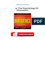 Influence The Psychology of Persuasion PDF
