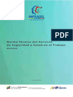 Norma Tecnica Del Servicio de Seguridad y Salud en El Trabajo