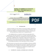 La Coordinación y El Equilibrio en El Área De