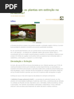 Quais São as Plantas Em Extinção Na Amazônia