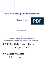 1.rata Rata Hitung Dari Data Tersusun