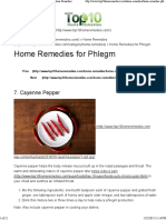 Home Remedies For Phlegm