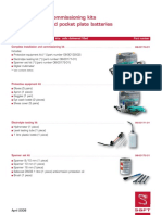 Installation and Commissioning Kits For Industrial Ni-Cd Pocket Plate Batteries