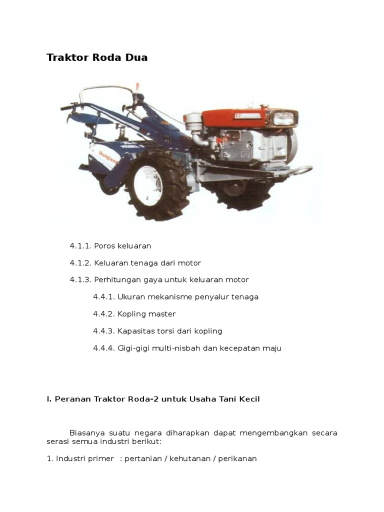 Traktor Roda Dua | PDF