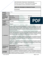 Tecnico Labores Subterraneas-Programa Formación Titulada