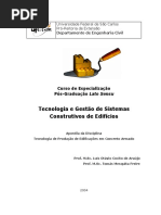 Tecnologia e gestão de sistemas construtivos de edifícios