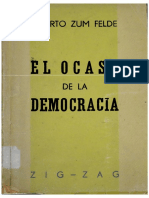 Zum Felde El Ocaso de La Democracia