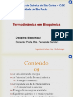 Termodinamica em Bioquimica Profa Fernanda