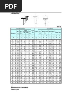 Tabel Baja Profil T-Beam PDF | PDF | Ordinateurs | Technologie et