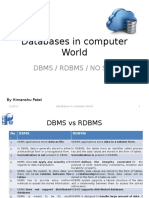Databases in Computer World