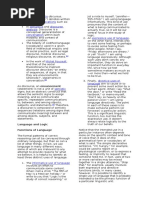 Latin Communications Semantics Discourse Analysis Conversation Expressive Use of Language