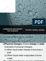 Cambridge Secondary Two Science: Chapter 9: Material Changes