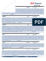 IEA Report: 23rd January, 2017