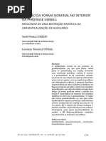 Forma Nominal No Interior Da Perifrase Verbal - Sueli Coelho