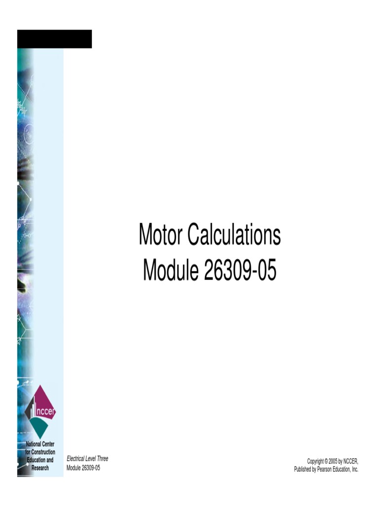 Motors Calculations PDF Fuse (Electrical) Electric Motor
