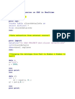 Main Queries on SAS Realtime Data Cleaning