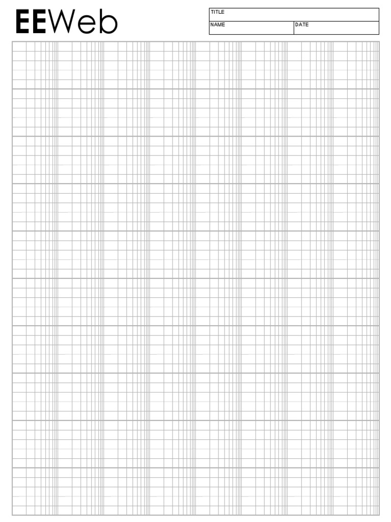 Semi Log Graph Paper BW PDF | PDF