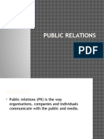 Public Relations: Unit I