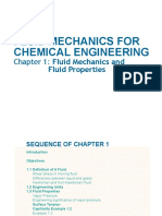 AE 233 (Chapter 1) Fluid Mechanics For Chemical Engineering