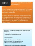 Evolution of Management Thought