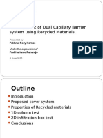 Development of Dual Capillary Barrier System Using Recycled Materials