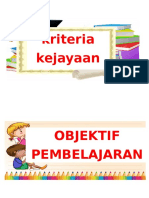 Objektif Pembeljaran