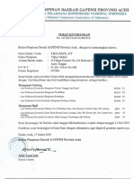 Surat Keterangan SBU