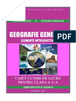 Geografie generală – elemente introductive. Caiet cu fişe de lucru pentru clasa a V-a, I. Mărculeţ, Cătălina Mărculeţ.pdf