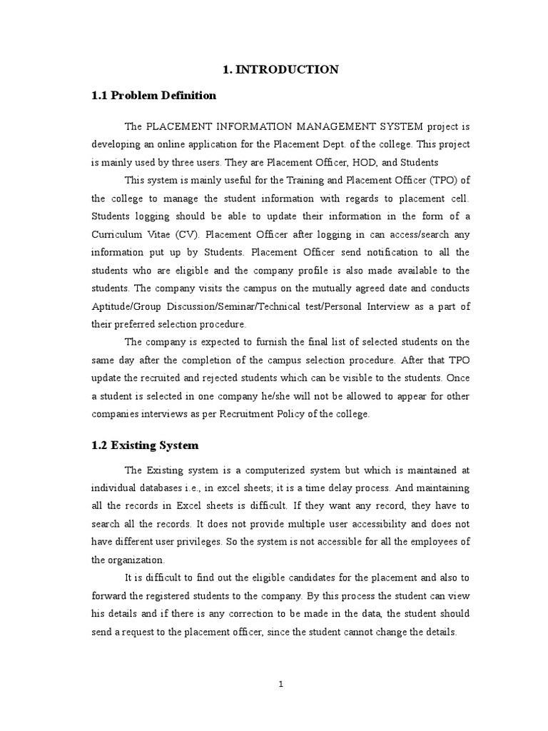 Placement Information System | PDF | Conceptual Model | Software Testing