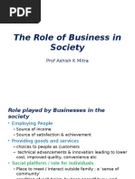 The Role of Business in Society