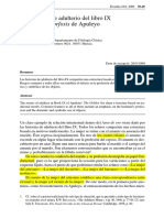 Las historias de adulterio en el libro IX de Las Metamorfosis de Apuleyo