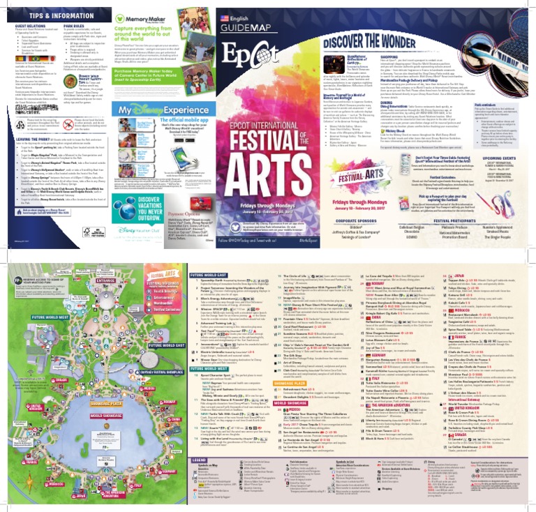 Epcot Jan 2017 | PDF | Leisure | Restaurant And Catering