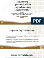 7 Tekstong Argumentatibo Ipaglaban Ang Katuwiran
