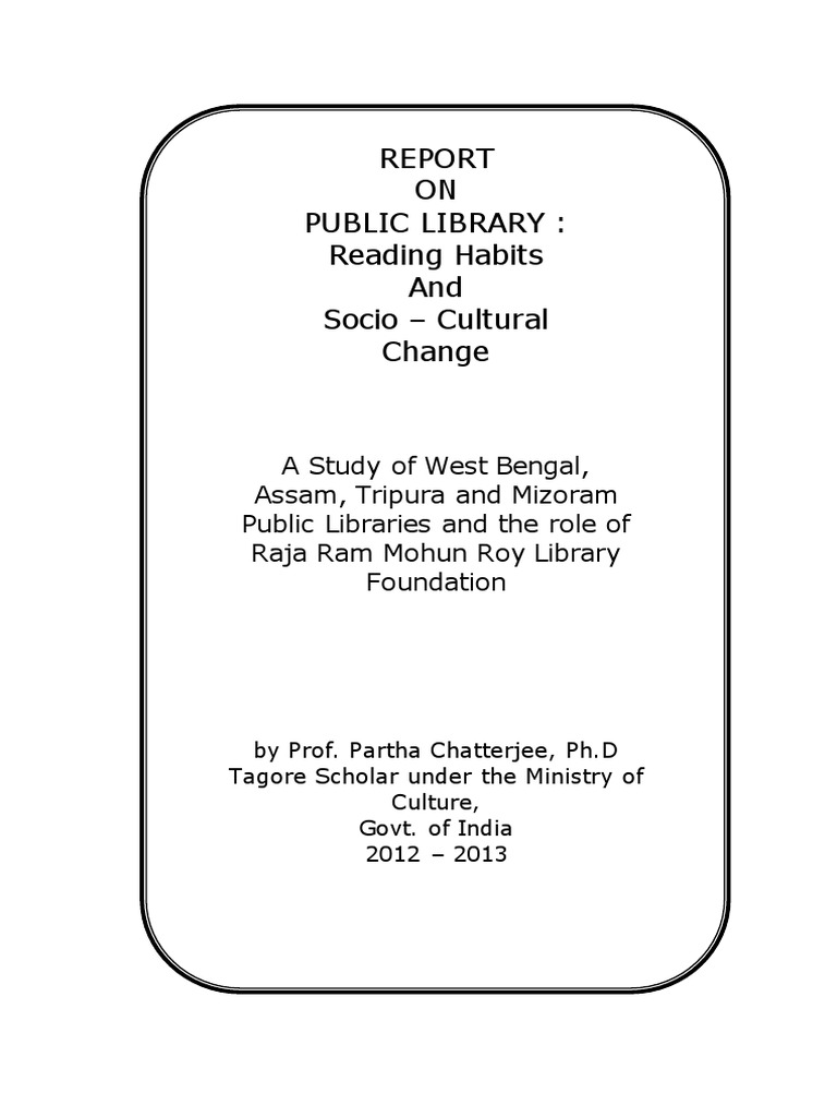 Report On PublicLibrary | PDF | Libraries