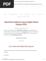 Download Word Root Method to Learn English Words Quickly PDF _ Bank Exams Today by praba SN337298700 doc pdf