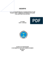 Download PENGARUH KEPEMILIKAN NOMOR POKOK WAJIB PAJAK  NPWP  TERHADAP PENERIMAAN PAJAK PADA KPP PRATAMA BAUBAU by Dedi Lagunturu SN337298906 doc pdf