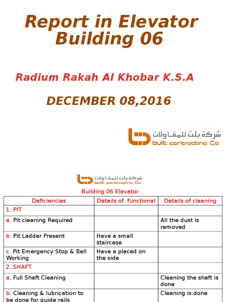 Elevator 06 Report 0000002 Pdf Elevator Machines