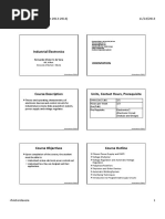 Industrial Electronics Lecture Notes 01 Orientation and Introduction PDF