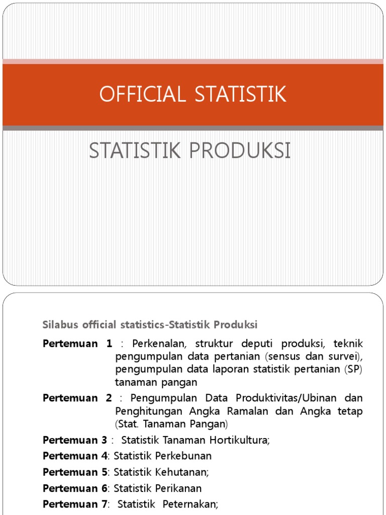 Official Statistik | PDF