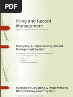 Filing and Record Management