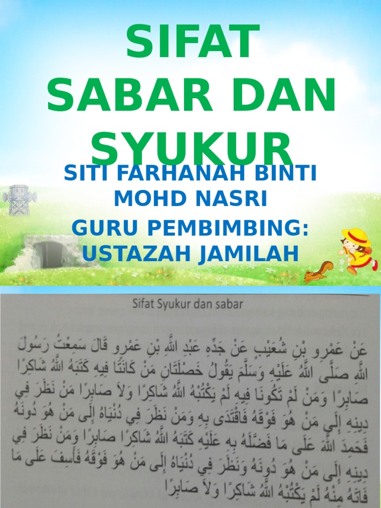 Sifat Sabar Dan Syukur Pdf