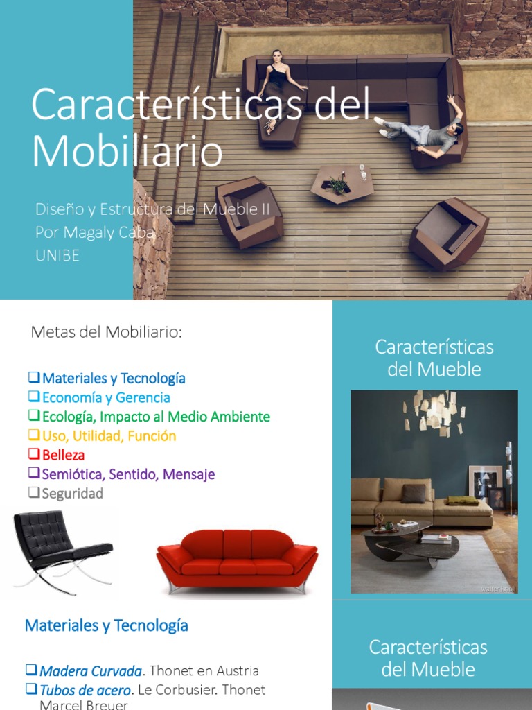 Características Del Mobiliario 2017 | Mueble | Factores humanos y ergonomía