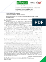 Subiect ComperComunicare EtapaI 2016 2017 Clasav PDF